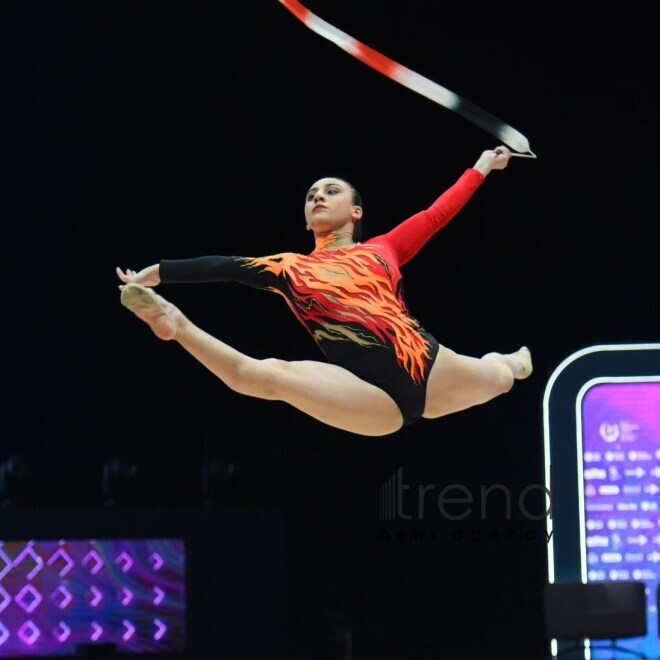 Baku hosts opening ceremony of FIG  Rhythmic Gymnastics World Cup  in Baku Azerbaijan Baku april 19  2024 